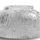 Vintage glass salad bowl