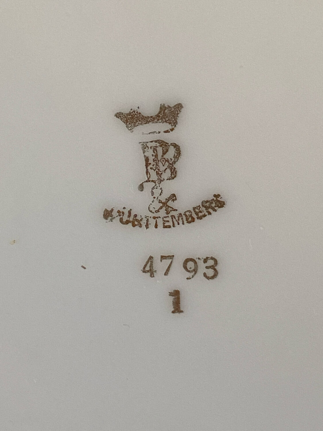 Vintage porcelain jug with lid