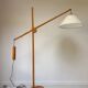 Vintage Domus teak wood floor lamp