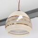Beige with gold colored ceiling lamp, 1960s