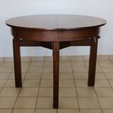 Table ronde extensible système papillon 1950