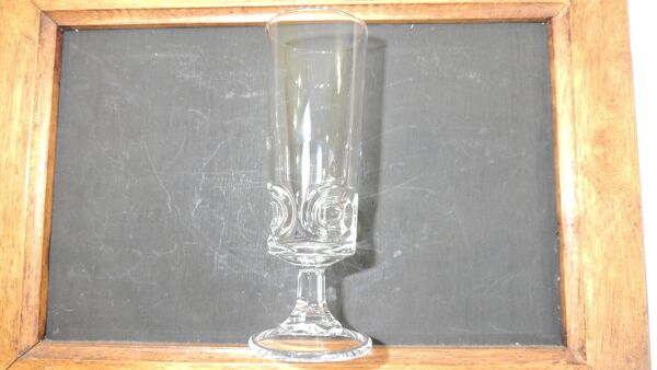 Lot verres cristal d'arques trempé ecusson/vintage/36 pieces