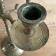 Five-branched brass candlestick