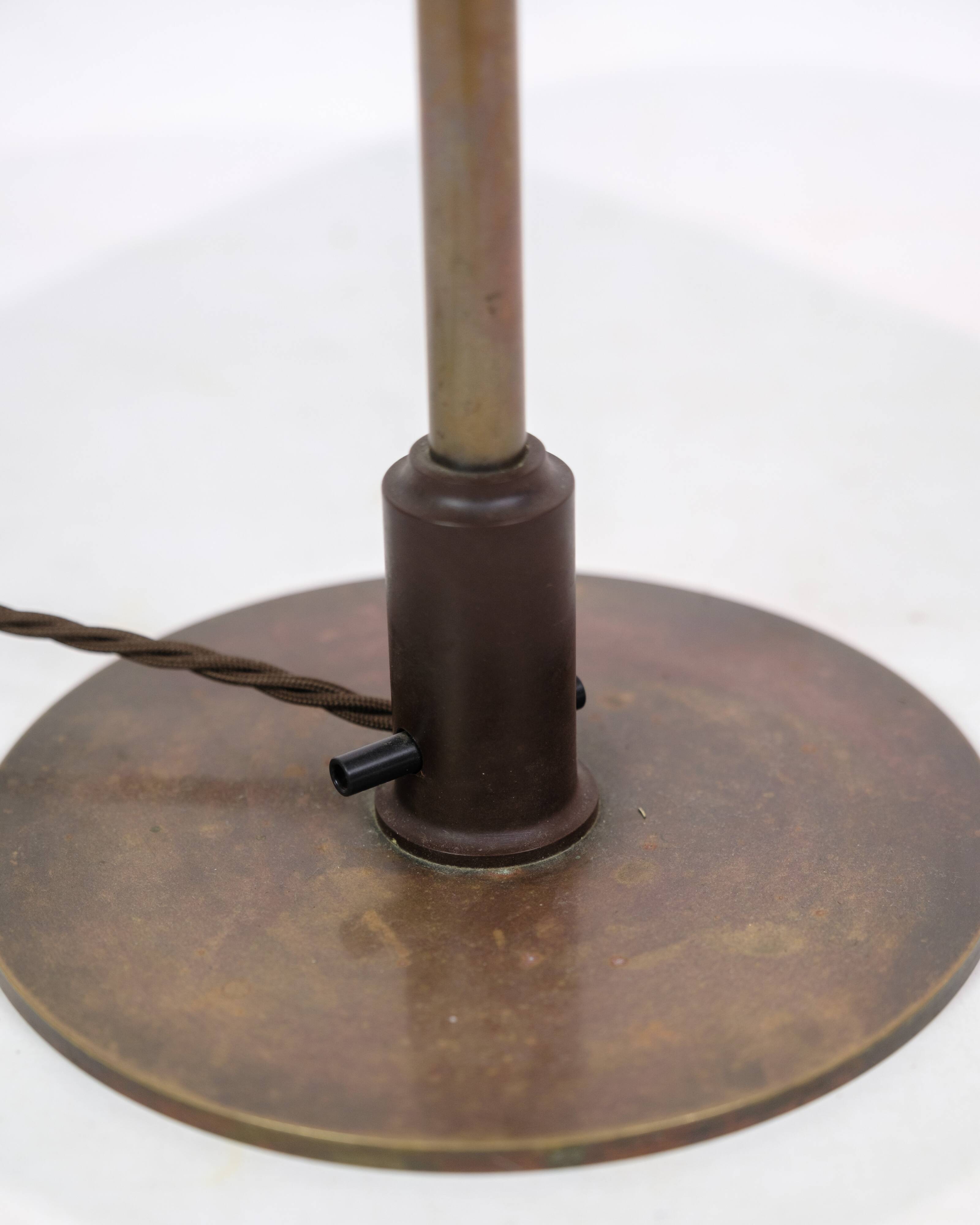 Table Lamp PH 4/2½ Made With White Opal Glass & Burnished Brass By Poul Henningsen From 1930s