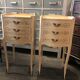 Pair of Venetian bedside louis XV painted
