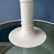 White Space Age table lamp Woja Holland with opal glass shade