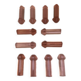 pink / rosaline art deco knife holders