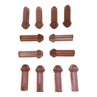 portes couteaux rose / rosaline art déco