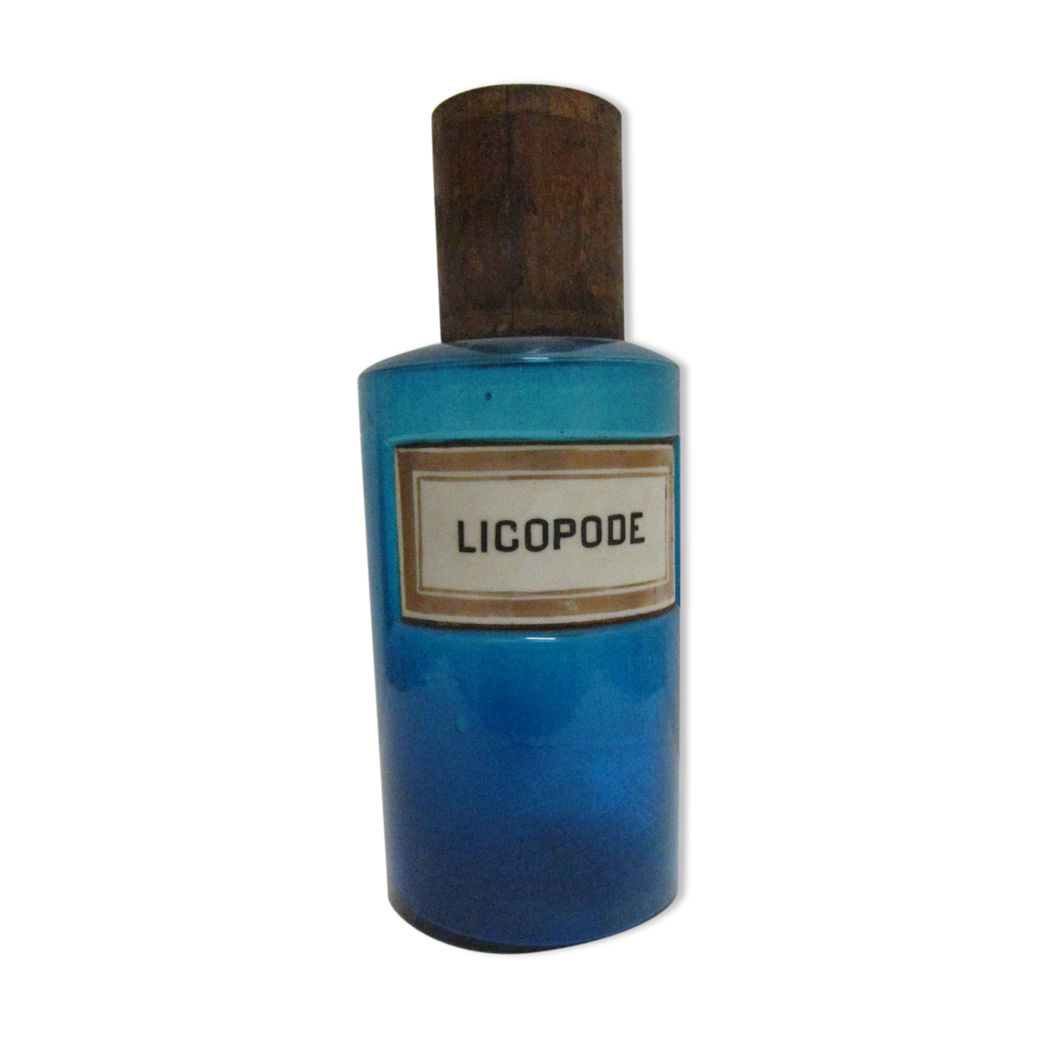 Pharmacy licopode blue label porcelain pot