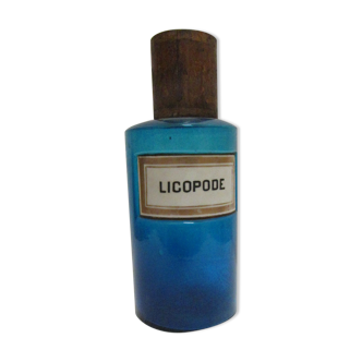 Pharmacy licopode blue label porcelain pot