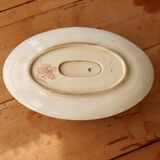 Antique sauceboat made of red ironstone, Lunéville model Lucien.