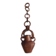 Hanging vase in solid wood carved / handcrafted