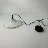 Antique vintage pendant light in opaline lace 24 cm