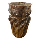 Vase art déco en céramique vernis