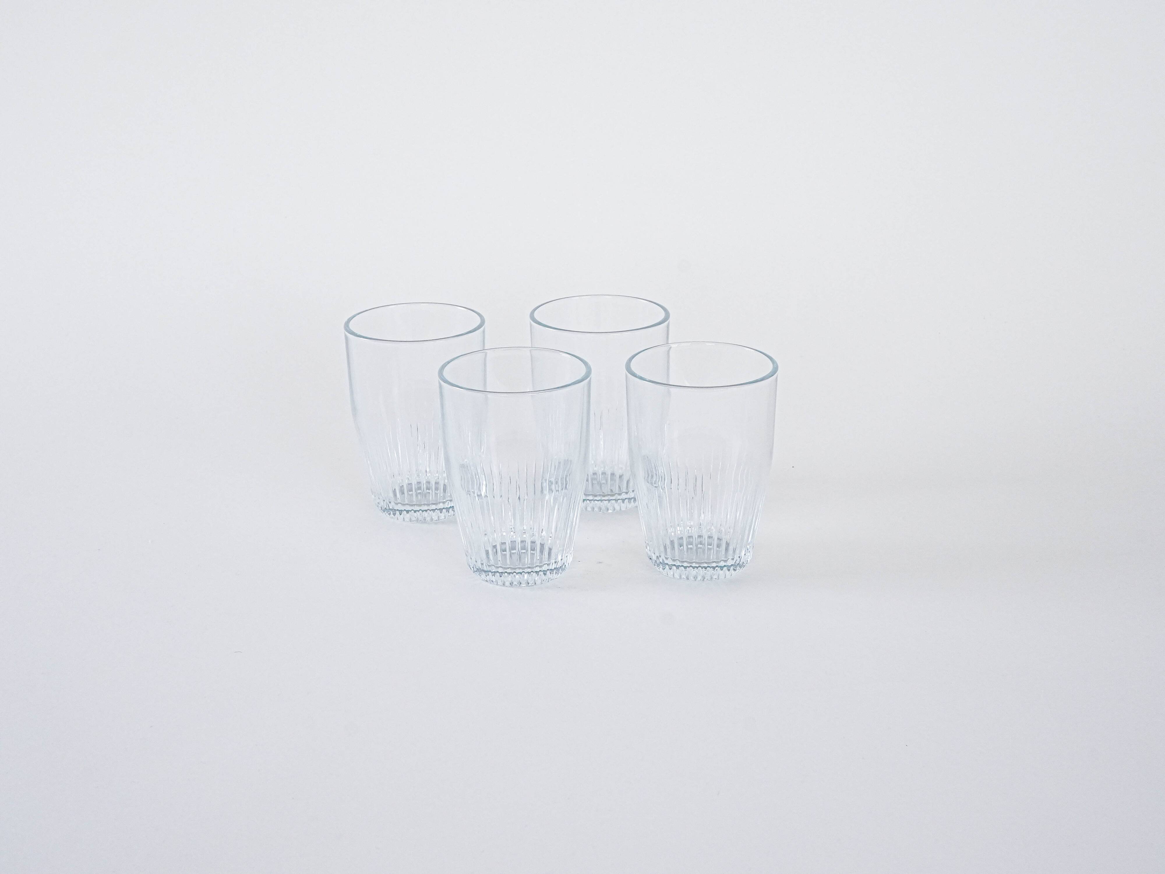 Set of four glasses, Danish design, 1970s, manufactured in Denmark