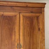 Large Louis Philippe oak wardrobe H: 2m25