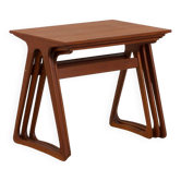Set of 3 vintage Danish modern nesting tables in teak in J. Andersen CFC s