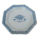 Grand plat octogonal ancien en faience de Rouen