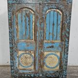 Ancienne armoire du Rajasthan en teck birman