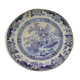 Plat Creil et Montereau décor chinois bleu