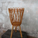 1960's vintage rattan worker