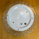 Vintage White Metal Support + Moulded Glass Ceiling Light Fixture