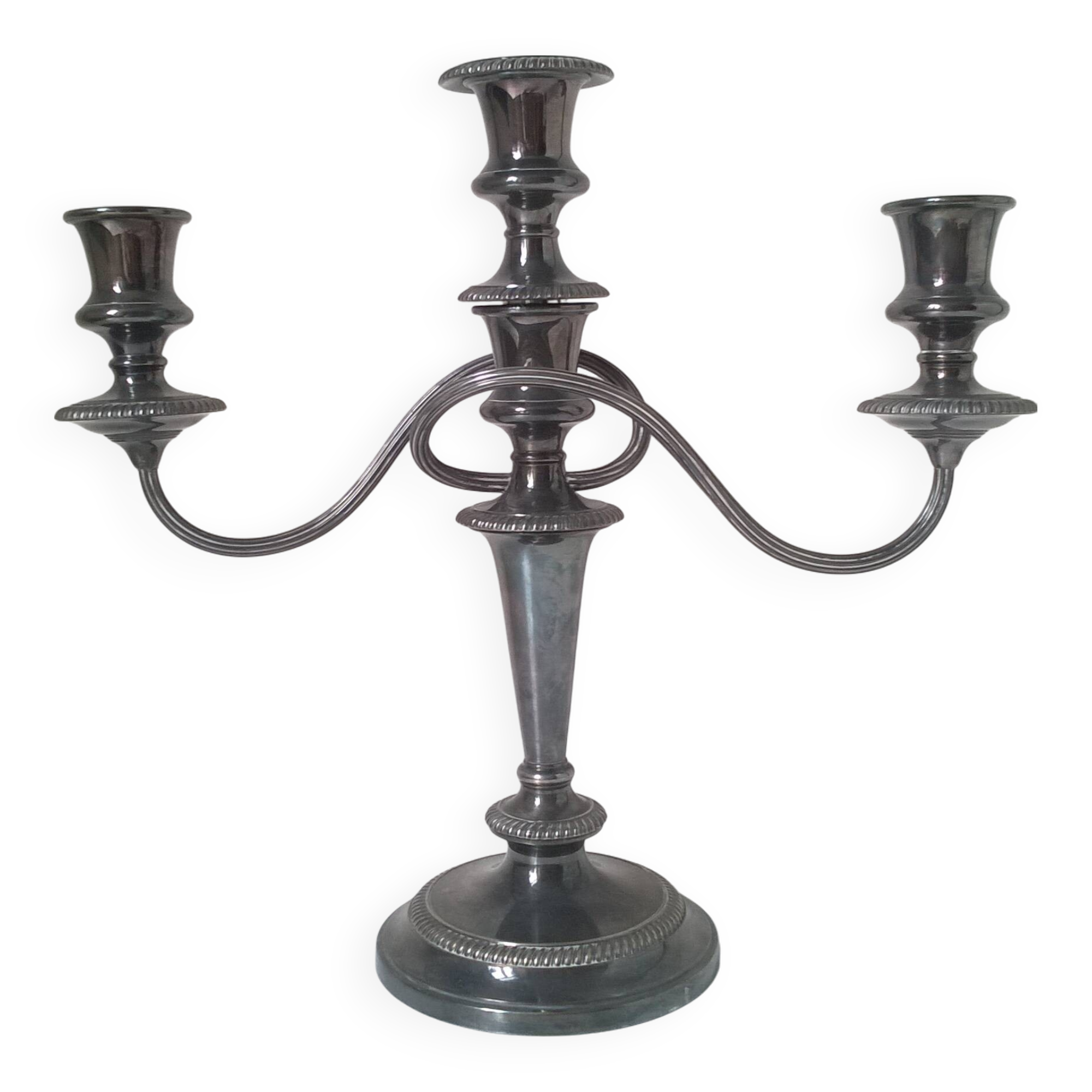 Barker Silver Plated Candlestick, Ellis England