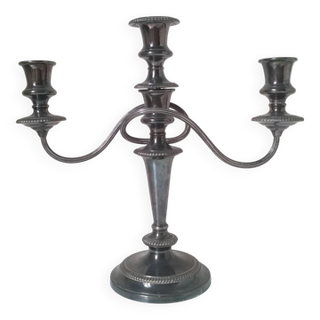 Barker Silver Plated Candlestick, Ellis England
