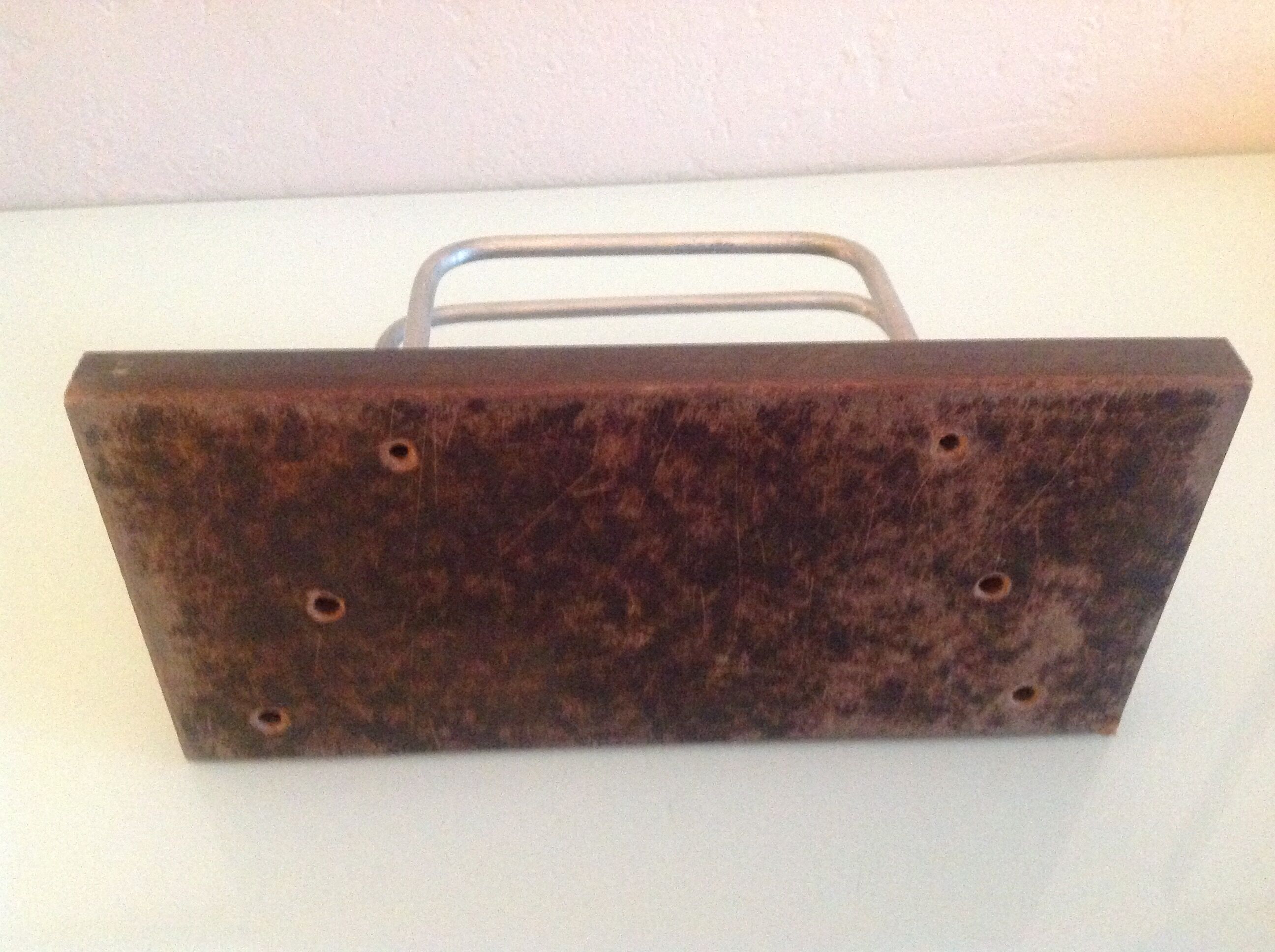 Letter holder in bakelite and chromed metal art deco style / 30s-40s