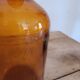 Amber glass apothecary bottle