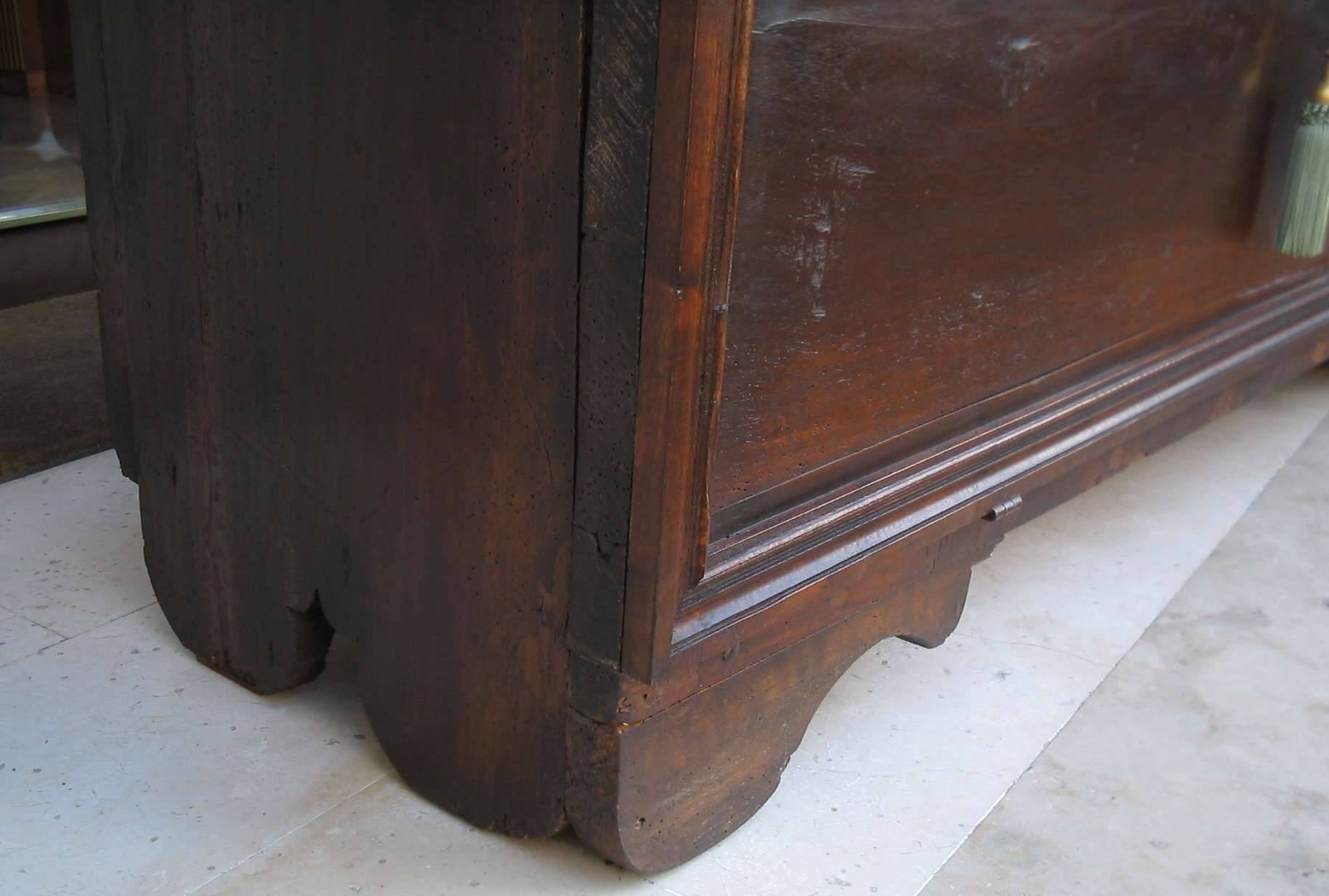 Antique original walnut chest.