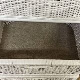Vintage rattan storage unit, 3 drawers