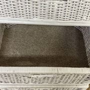 Vintage rattan storage unit, 3 drawers