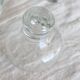 6 vintage water glasses - Thick stem