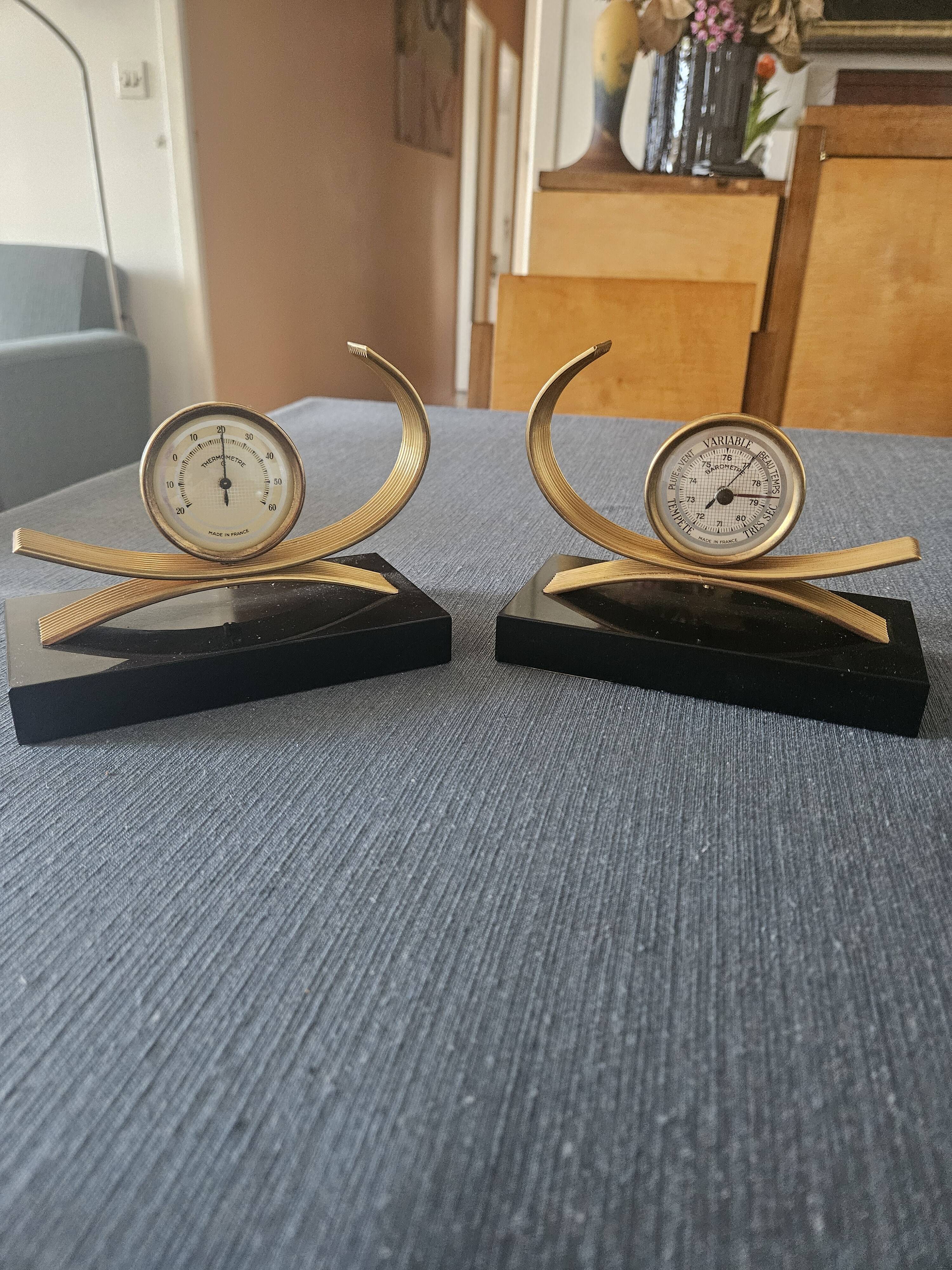 Weather Bookends Gold Starry - Marble & Gold - Functional