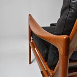 Fauteuil et repose-pieds par Ib Kofod-Larsen pour OPE, Suède