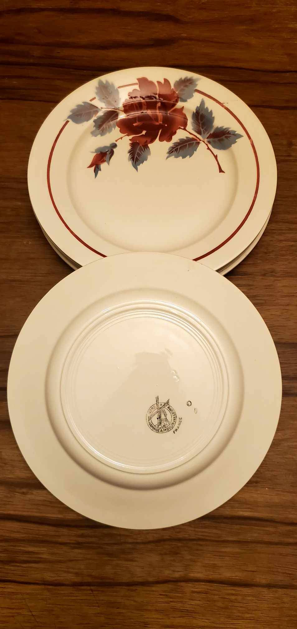 Set of 6 Hamage & Moulin des Loups plates