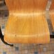 Wooden and metal bench 80s