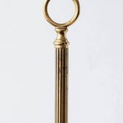 French Empire Bouillotte Lamp with Three Lights in Brass and a Gold-Plated Tin Shade with Laurel Design