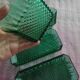 Raviers verts en verre