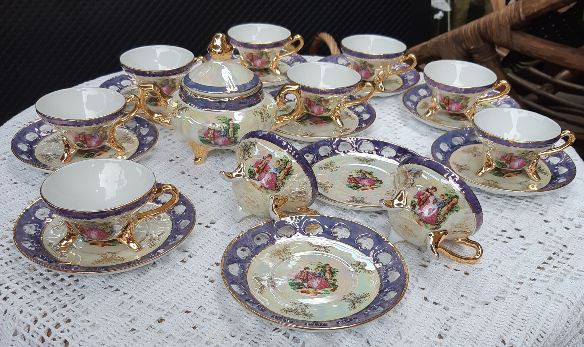 Vintage porcelain café service