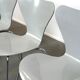 Set of 4 original grey Fritz Hansen butterfly chairs from 1984 Danish design
