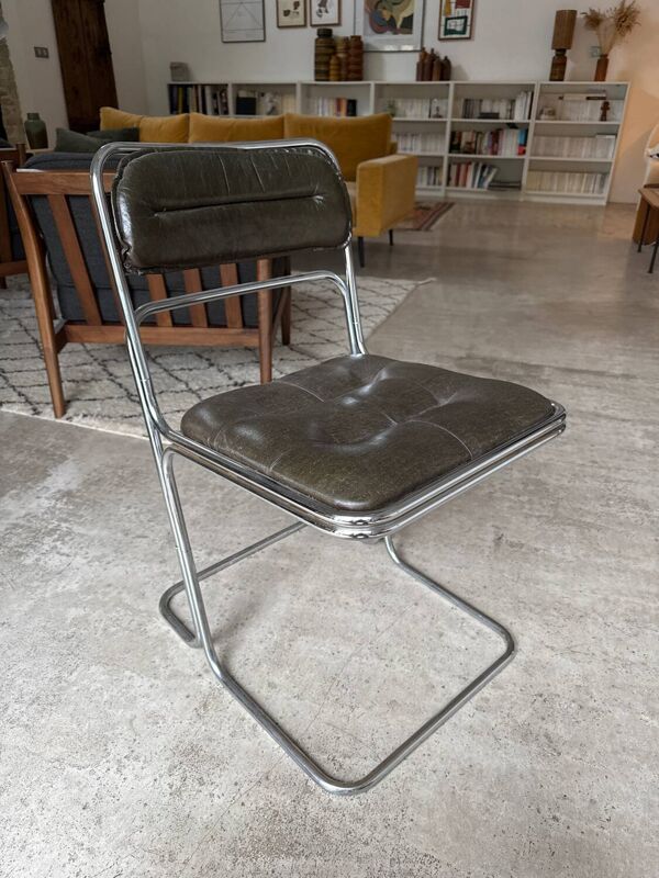 Chaise traîneau années 70