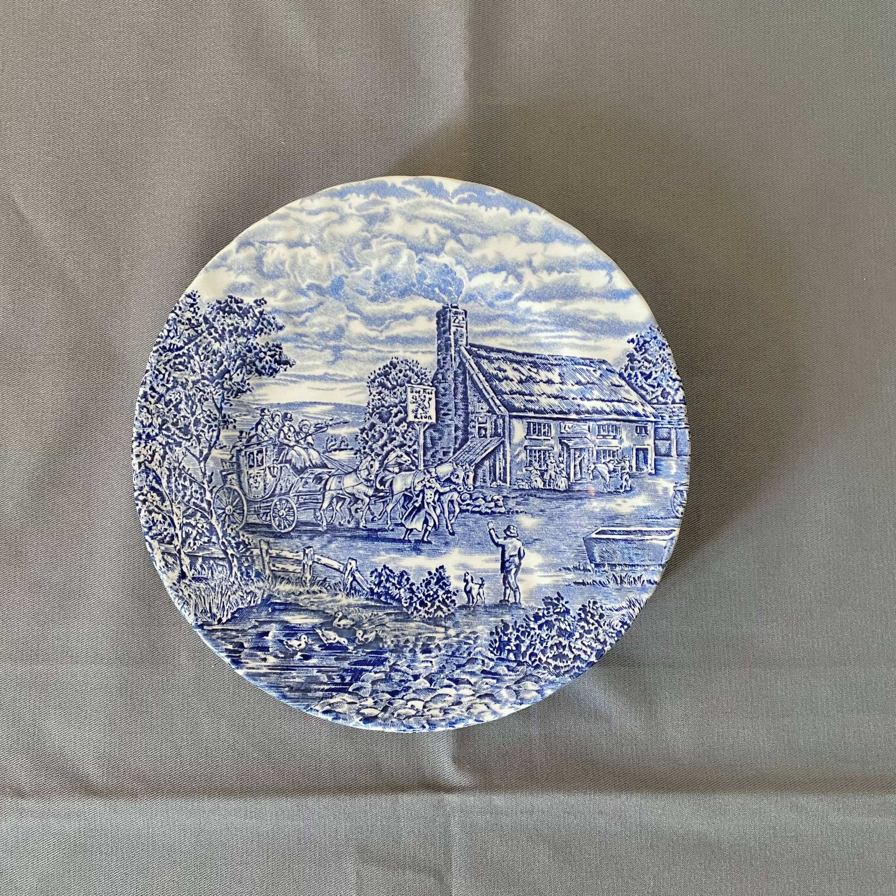 English dessert plates