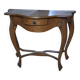 Curved console in Louis XV / Art Nouveau style made of solid wood.