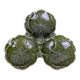 Green cabbage appetizer dish, SILEA, 3 compartments, ceramic