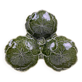Plat apéritif Chou vert, SILEA, 3 compartiments, céramique