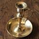 Brass candle holder cellar rat