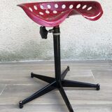 Vintage high stool sitting tractor