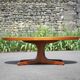 Table basse Baumann, table bois pied étoile, table basse vintage, table de salon, 70's